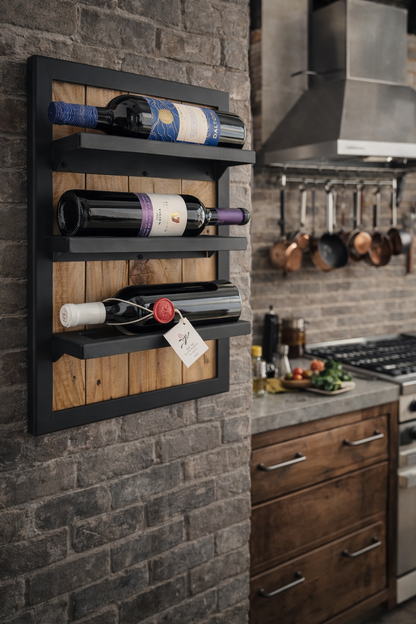 מתקן יין בעיצוב תעשייתי