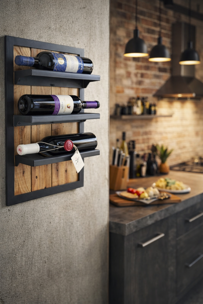 מתקן יין בעיצוב תעשייתי