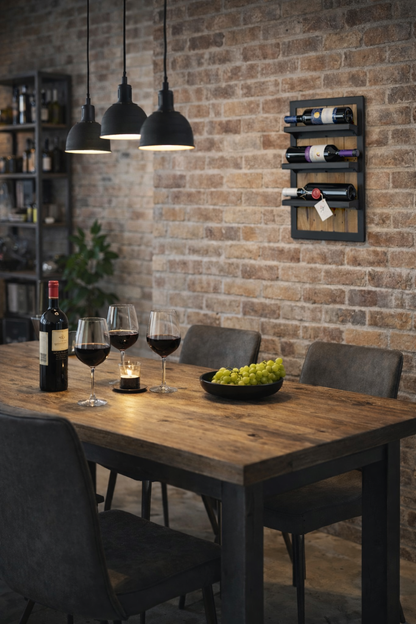 מתקן יין בעיצוב תעשייתי